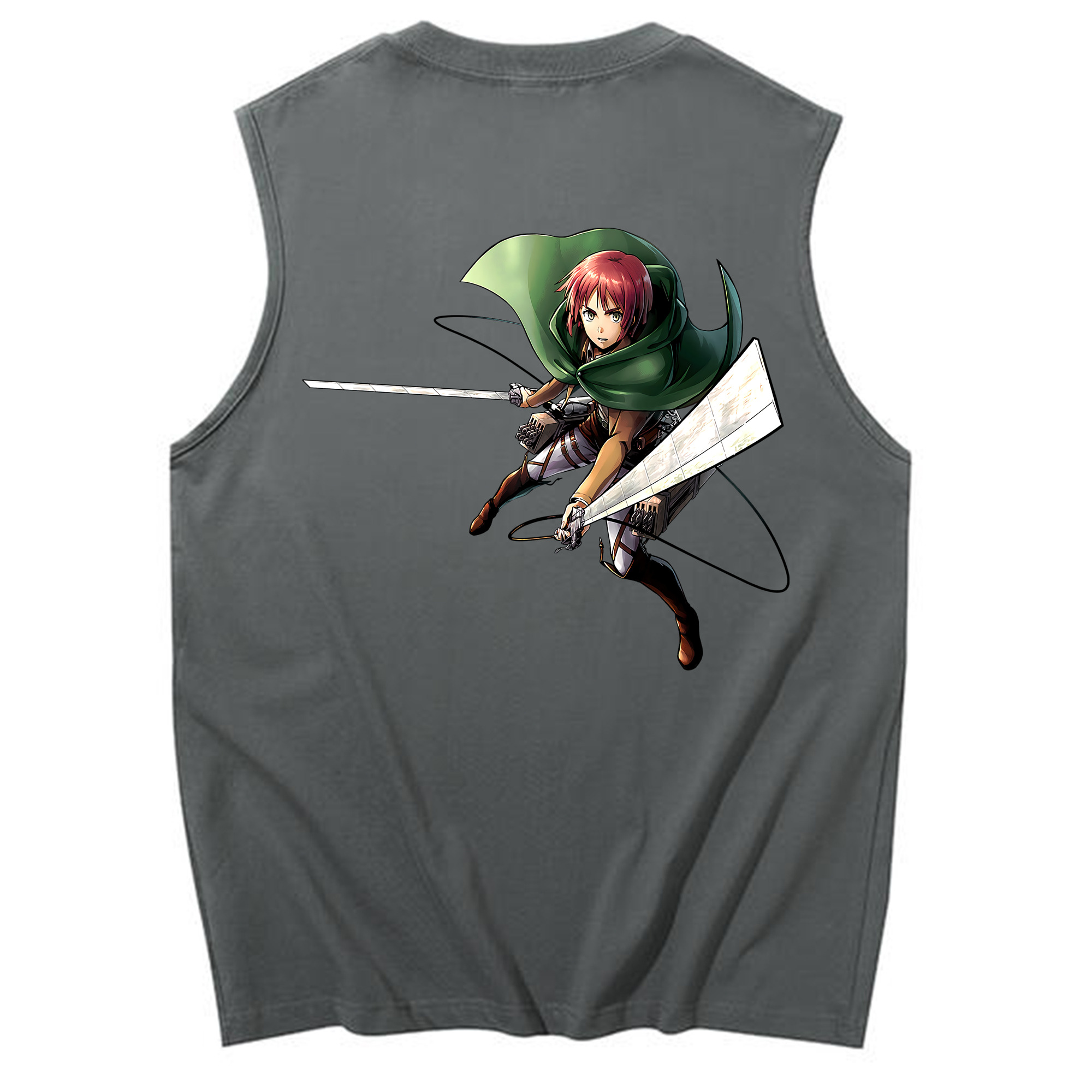 （画像用） 進撃の巨人 Attack on Titan コットン100％タンクトップ（背面プリント）